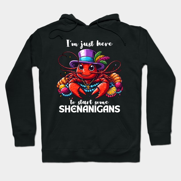 I'm Just Here To Start Some Shenanigans Hoodie by Etopix